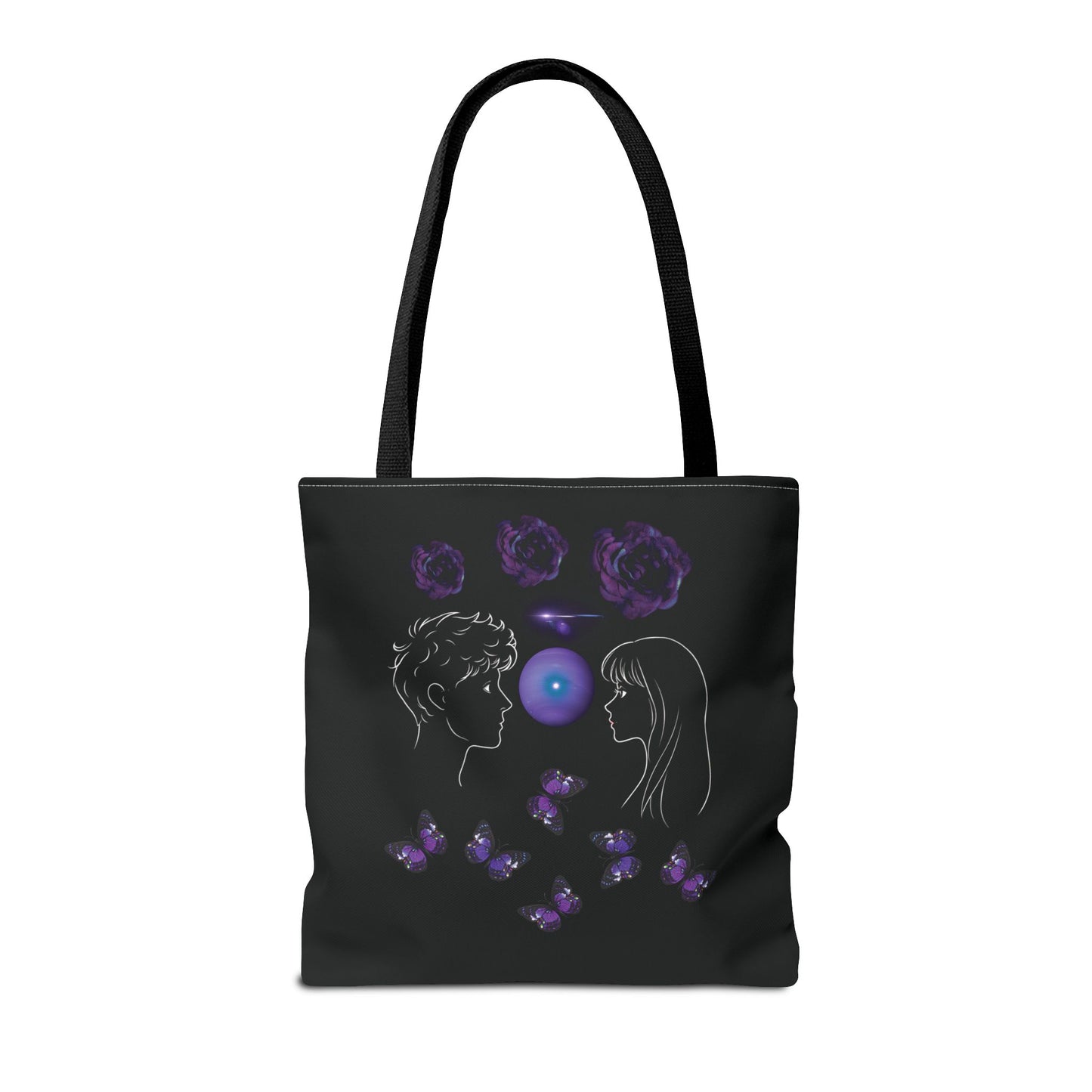 Elegant AOP Tote Bag for Dreamers, Stylish Everyday Tote, Gift for Her, Floral Art Tote, Unique Carryall Bag
